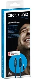 Clicktronic ClickTronic Casual Opto-zestaw kabla (wtyczka koncentryczna/złącze Toslink TOSLINK wtyk) 70368 - Kable - miniaturka - grafika 2