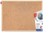 Tablice i flipcharty - MEMOBOARDS Tablica korkowa 60x40 cm drewniana AMEX MTC060040 36173-uniw - miniaturka - grafika 1
