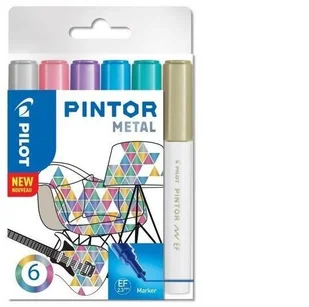 Pilot Pen Pilot Pigment marker pintor, Medium,-częściowy zestaw "Metal Mix ' 3131910517450 - Półki łazienkowe - miniaturka - grafika 4