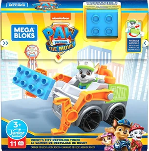Fisher Price Mega Bloks Psi Patrol Zestaw Śmieciarka Rocky'ego GYH93 GYH93 - Klocki - miniaturka - grafika 7