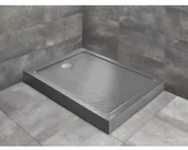 Brodziki prysznicowe - Radaway Doros F Compact 120x80 Stone antracytowy SDRFP1280-05-64S - miniaturka - grafika 1