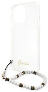Guess GUHCP13LKPSWH iPhone 13 Pro / 13 6,1" Transparent hardcase White Pearl GUE001787-0 - Etui i futerały do telefonów - miniaturka - grafika 8
