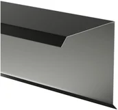Pokrycia dachowe - Blachotrapez Wiatrownica górna Revo czarny mat - miniaturka - grafika 1