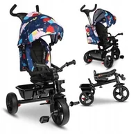 Rowerki trójkołowe - LIONELO Rowerek Trójkołowy Haari 2 w 1 kolor Blue Navy 5903771700382 - miniaturka - grafika 1