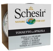Mokra karma dla kotów - Schesir Morskie specjały Tuńczyk z labraksem 85 g - miniaturka - grafika 1