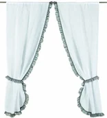 Zasłony - Linder 0169/10/90162/501 zasłona, 75 x 160 cm, biały/szary 0169 /10/90162/501 - miniaturka - grafika 1