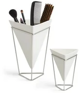 Pojemniki łazienkowe - Umbra Zestaw 2 pojemników biały/nikiel TRIGG 1004372-670 - miniaturka - grafika 1