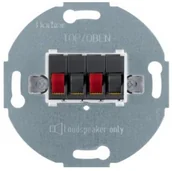 Gniazdka elektryczne - Berker One.Platform gniazdo głośnikowe podwójne antracyt B_457305 - miniaturka - grafika 1