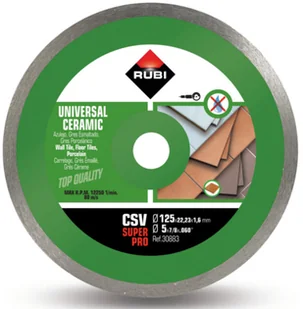 RUBI Csv 125 Superpro Tarcza Diamentowa Gresu Glaz - Tarcze do pił - miniaturka - grafika 2