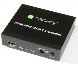 Techly HDMI 4K audio extractor SPDIF Toslink 4x Jack 3.5mm LPCM 5.1CH 7.1CH (025756) - Adaptery i przejściówki - miniaturka - grafika 5
