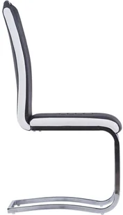 vidaXL 7-częściowy zestaw jadalniany, obity sztuczną skórą, czarny - Stoły z krzesłami - miniaturka - grafika 8