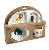 Rolnictwo i przemysł - Zestaw Naczyń Dziecięcych z Melaminy Safari Nowa - miniaturka - grafika 1