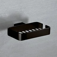 Mydelniczki i dozowniki mydła - Gedy Lounge mydelniczka koszyczek wisząca czarna 5412CZAR - miniaturka - grafika 1