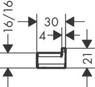 Wieszaki łazienkowe - Hansgrohe AddStoris Wieszak na ręcznik chrom 41742000 - miniaturka - grafika 1