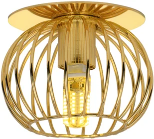 Candellux Oprawa stropowa SK-93 BK złota - Oprawy, klosze i abażury - miniaturka - grafika 2