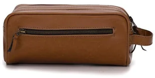 Kemer Kosmetyczka skórzana SK02 Jasny Brąz 9557-0 - Kosmetyczki, organizery i kuferki - miniaturka - grafika 3