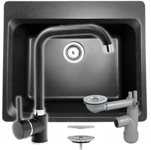 Kuchinox Głęboka Komora 20 cm Zlewozmywak Zlew Granitowy - Zlewozmywaki - miniaturka - grafika 14
