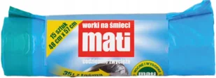 Worki na śmieci 35l (15) taśma niebieskie - Worki na śmieci - miniaturka - grafika 2