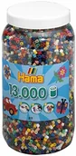 Zabawki kreatywne - Hama 211 67 puszka z perłami ok. 13.000 do prasowania, volltonmix - miniaturka - grafika 1