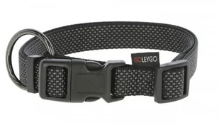 Kerbl Zestaw GoLeyGo obroża+smycz taśmowa z Adaptrem 15mm x 29-45cm 1cm x 1.4-2m,czarna,M,max.60kg - Smycze dla psów - miniaturka - grafika 2