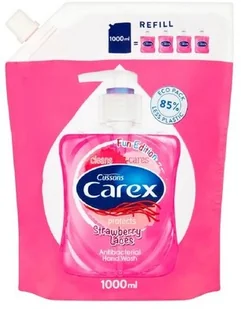 Cussons Carex Strawberry Candy Antybakteryjne mydło w płynie opakowanie uzupełniające 1000 ml - Kosmetyki kąpielowe dla dzieci - miniaturka - grafika 2