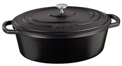 Brytfanny - Kela Brytfanna żeliwna z pokrywką CALIDO, 33 x 26 cm, czarny - miniaturka - grafika 1