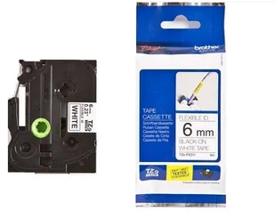 Brother TZEFX211 TZE-FX211 6mm czarny na białym TZEFX211 - Papier do drukarek - miniaturka - grafika 2