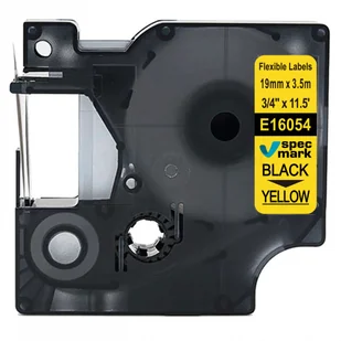 Dymo strefadrukarek.pl Taśma D1 16054 elastyczna 19mm x 3.5m żółta czarny nadruk - zamiennik | OSZCZĘDZAJ DO 80% - ZADZWOŃ! 730811399 PROMOCJA! RH-16054 - Etykiety do drukarek - miniaturka - grafika 2
