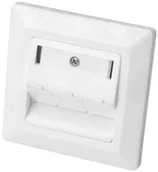 Switche - DIGITUS Digitus płyta czołowa: wzór moro R Keystone Jacks 1 X złącze RJ45 ochrona przed kurzem 80 X 80 + płytka centralna czysta biel seperater Wymiary DN-93811 - miniaturka - grafika 1