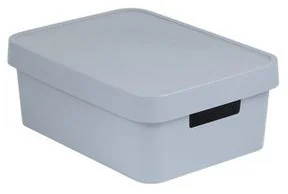 Curver Pojemnik z przykrywką Infinity, szary, 11 l - Pojemniki na zabawki - miniaturka - grafika 10