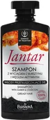 Szampony do włosów - Jantar szampon z wyciągiem z bursztynu i węglem do włosów przetłuszczających się 330ml - miniaturka - grafika 1