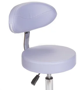 Beauty System Taboret kosmetyczny z oparciem BD-9934 lawenda BD-9934/3330 - Krzesła i taborety kosmetyczne - miniaturka - grafika 2