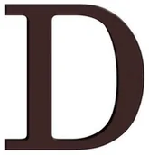 Numery na dom - Litera D WYS. 9 CM - miniaturka - grafika 1