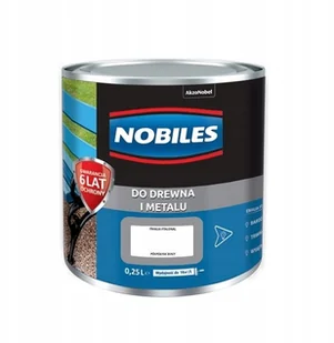 Nobiles alkidowa 0,25L Biały farba Ftalonal biała - Farby zewnętrzne - miniaturka - grafika 2