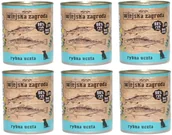 Mokra karma dla psów - Wiejska Zagroda dla SZCZENIĄT Rybna uczta 800g - Wiejska Zagroda dla SZCZENIĄT RYBNA UCZTA 6x800g = 5+1szt gratis ZESTAW karma w puszce - miniaturka - grafika 1