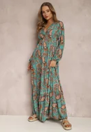 Sukienki - Niebieska Sukienka Demestra - miniaturka - grafika 1