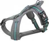 Szelki dla psów - Trixie Fusion touring, szelki, dla psa, grafit/morski błękit, taśma parciana/neopren, SM: 4554 cm/20 mm - miniaturka - grafika 1