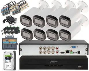Dahua Zestaw monitoring 8 Kamer Full HD 2Mpx 2.8 mm IR-20m HAC-T1A21-0280B/XVR5108HS-I2 - Zestawy do monitoringu - miniaturka - grafika 4