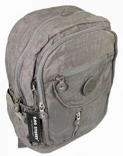 Bag Street Praktyczny Plecak Materiałowy BAG STREET 2216 SZARY 35 x 26 x 15 cm - Plecaki - miniaturka - grafika 5
