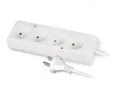 Listwy zasilające - PLAST-ROL Listwa zasilająca PLAST-ROL Przedłużacz 4-gniazda b/u 10A 3m biały PS-460 W-97478) W-97478 - miniaturka - grafika 1