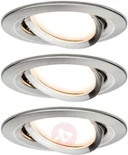 Oprawy, klosze i abażury - Paulmann Nova spot wpuszczany LED, 3 szt., żelazo - miniaturka - grafika 1