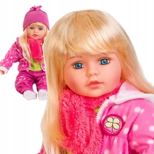 Duża lalka bobas Mówi Śpiewa Po Polsku 60cm - Lalki dla dziewczynek - miniaturka - grafika 3