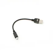 Kable USB - System-S Kabel USB 2.0 do USB-A na USB Mini-B 8-pinowy, 10 cm, SYSTEM-S 49899688 - miniaturka - grafika 1