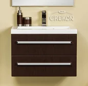Szafki łazienkowe - Gante Szafka łazienkowa z umywalką 60/39/2 seria Fokus Wenge Mat FKS-W-U60/39/2 Clever - miniaturka - grafika 1
