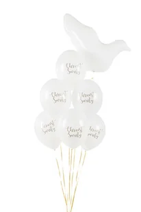 PartyDeco Balony 30 cm Chrzest Święty Party 4Y42BT 4Y42BT SAM  ONE SIZE - Balony i akcesoria - miniaturka - grafika 2