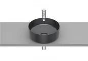 Umywalki - Roca A327523640 INSPIRA ROUND Umywalka nablatowa 370x370 OCT FINECERAMIC ONYX - miniaturka - grafika 1