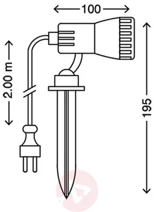 Briloner Reflektor z grotem ziemnym LED Terra z filtrem - Lampy ogrodowe - miniaturka - grafika 4