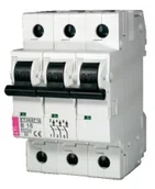 Bezpieczniki elektryczne - LEGRAND nadprądowy trójbiegunowy C 25A ETIMAT10 002135718 ETI Polam - miniaturka - grafika 1