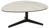 Ławy i stoliki kawowe - ACTONA Stolik kawowy Barnsley S biały marmur/ c zarny F.218404 - miniaturka - grafika 1