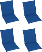 Poduszki ogrodowe - vidaXL Poduszki na krzesła ogrodowe, 4 szt., kobaltowe, 100x50x4 cm - miniaturka - grafika 1